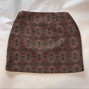 Brocade mini skirt lined excellent condition